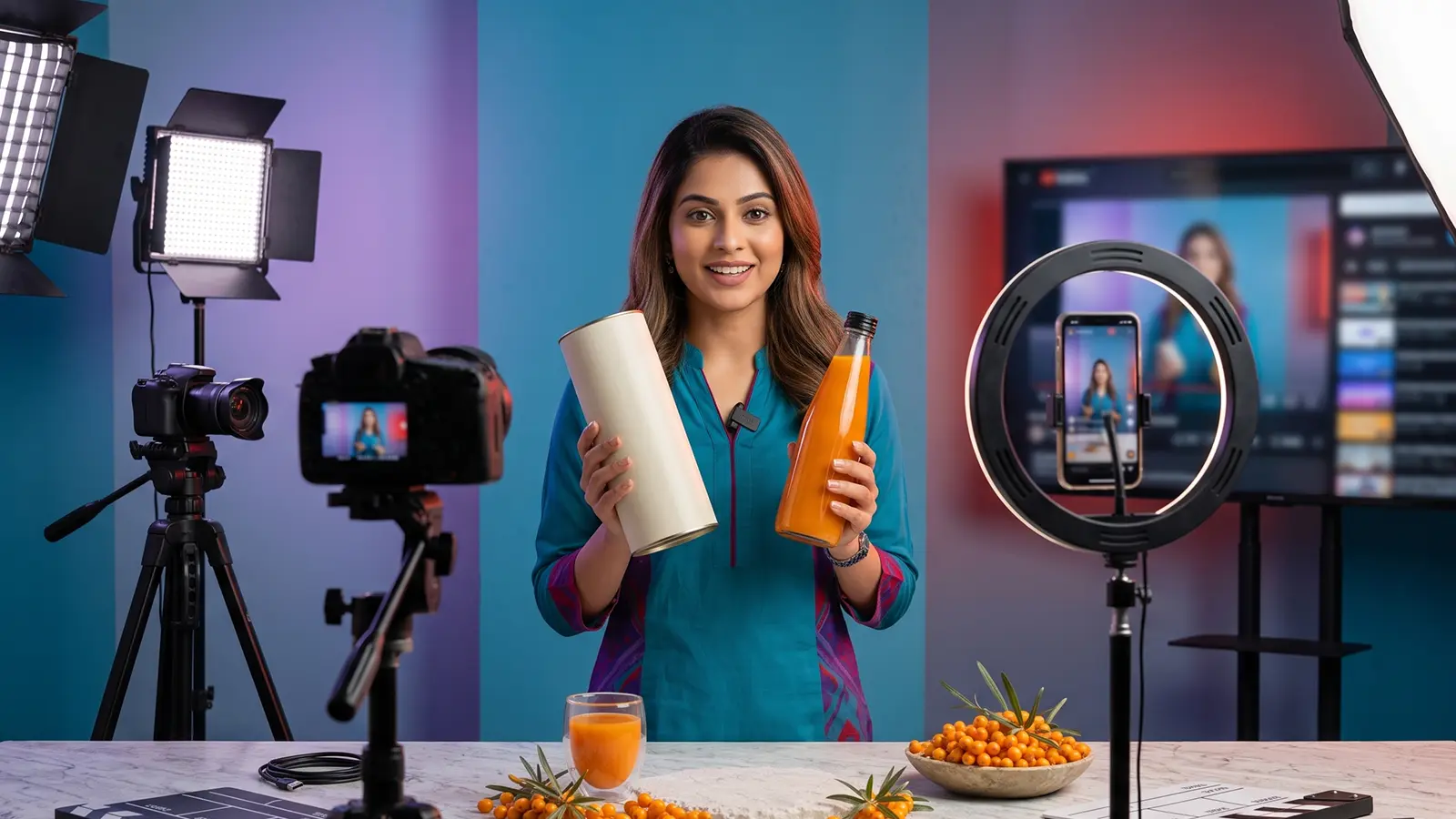 WellWith creator presenting an ingredient-led wellness campaign