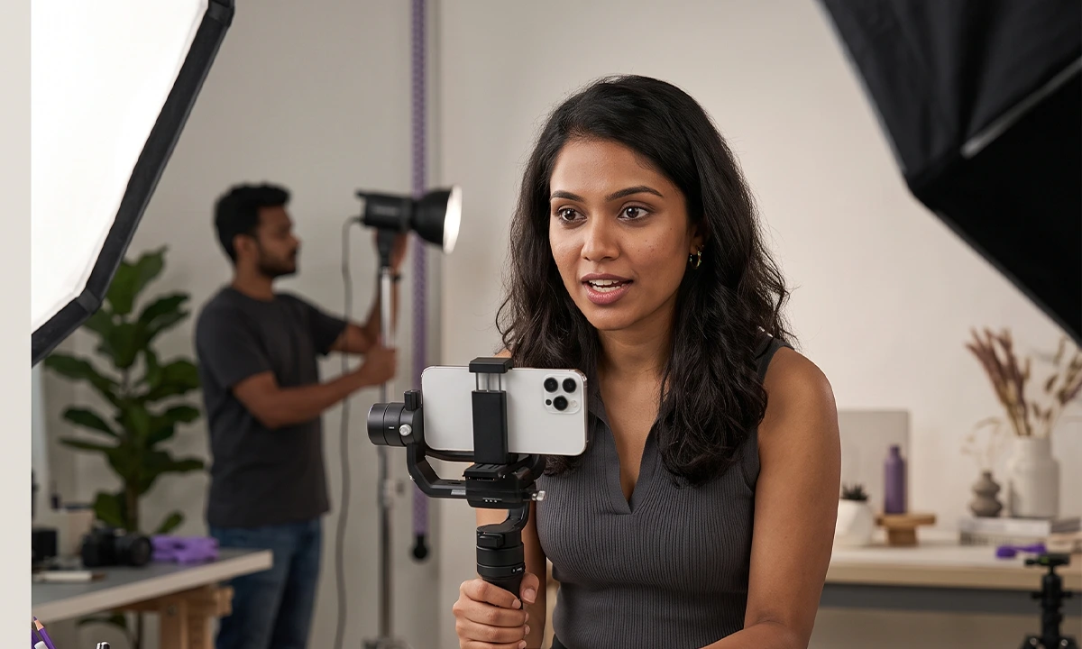 Creator making authentic food and lifestyle content for a campaign