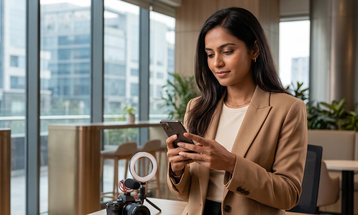 Creator connecting with a local community for a brand campaign
