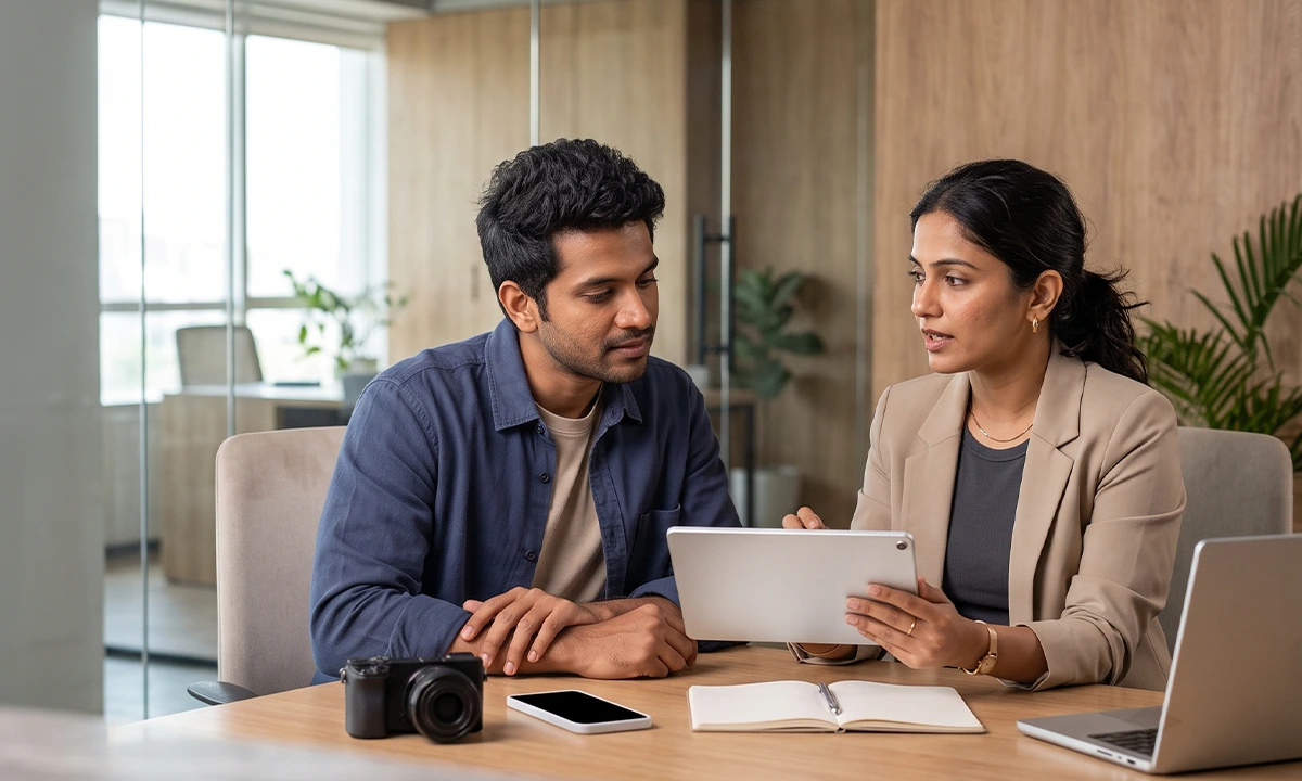 Creator connecting with a local community for a brand campaign