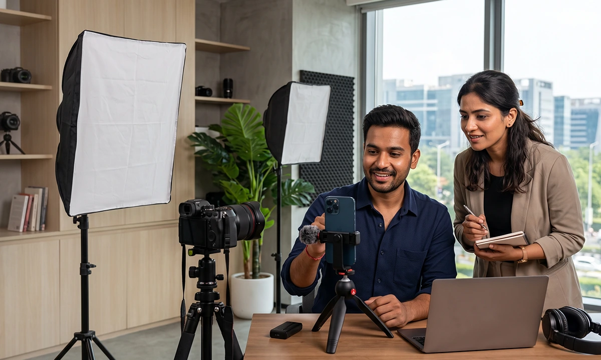 Creator making authentic food and lifestyle content for a campaign