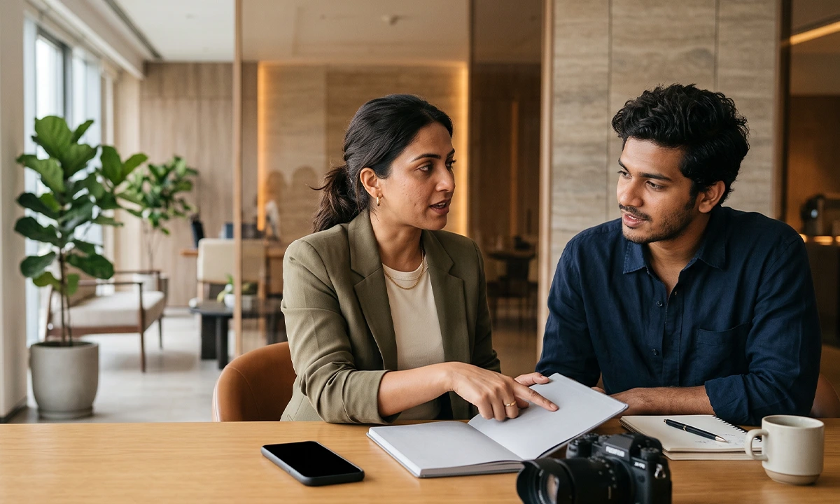 Creator connecting with a local community for a brand campaign