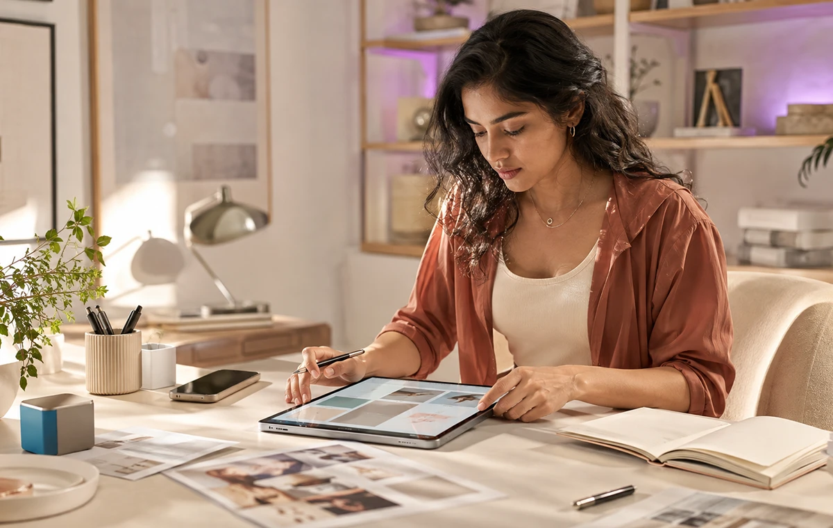 Creator capturing a travel story for a direct community campaign