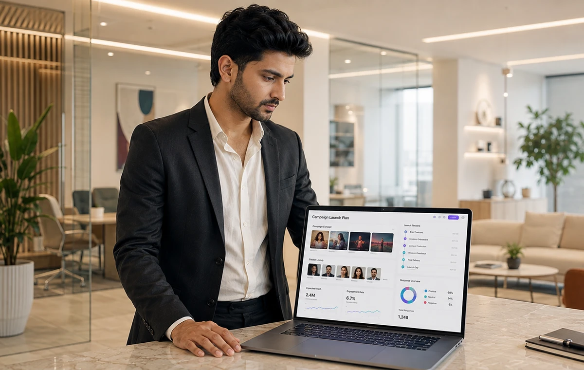 Creator sharing a product launch story on X