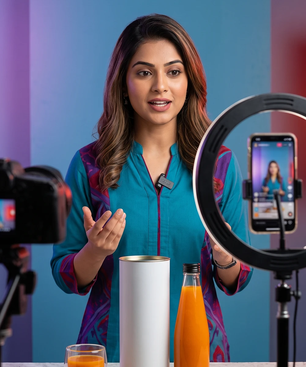 WellWith creator presenting an ingredient-led wellness campaign